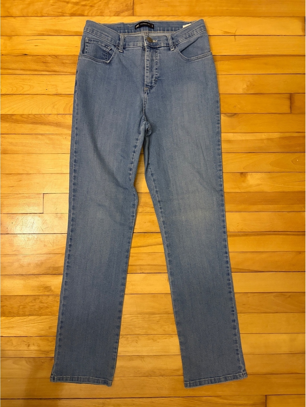 Lee Classic Fit Women's Medium Blue Denim Jeans Size 8